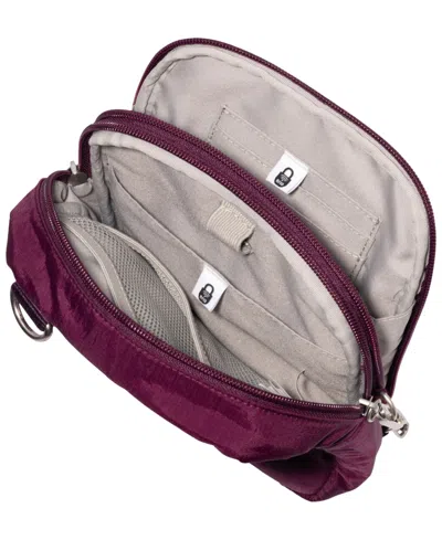 Baggallini Securtex Anti-theft Mini Everything Crossbody In Red