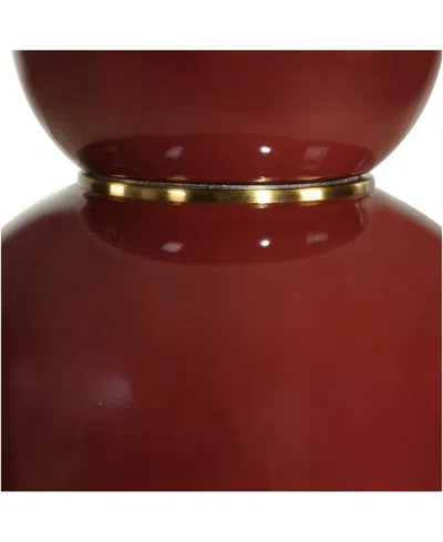 Uttermost Gourd 30.5" Ceramic Table Lamp In Red