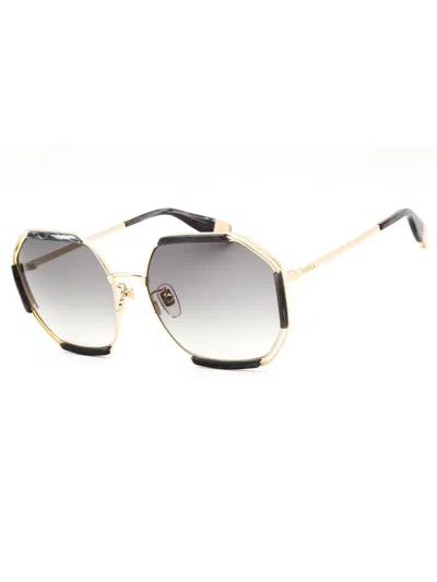 Furla Round-frame Sunglasses In Gold