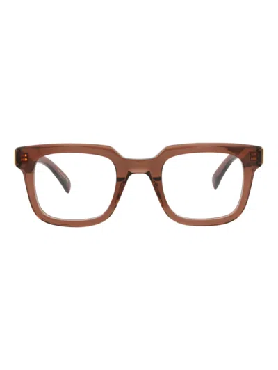 Dunhill Square/rectangle Men's Optical Frames In Brown
