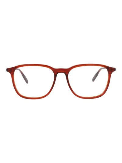 Montblanc 54mm Square Optical Glasses In Red