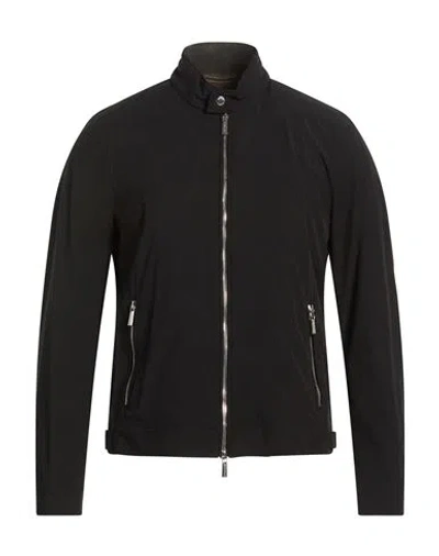 Moorer Man Jacket Black Size 36 Polyamide, Polyurethane In Black
