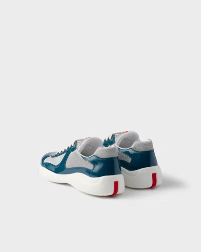 Prada Mesh Panel Low-top Sneakers In Multi