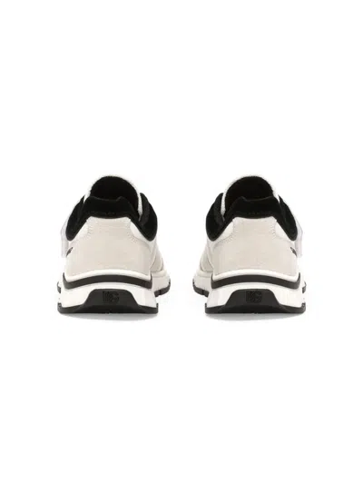 Dolce & Gabbana Boys Dg Velcro Strap Trainers In White