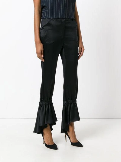 Shop Area Flared Trousers - Black