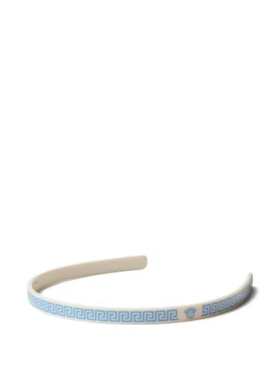Versace Plex Headband In Blue