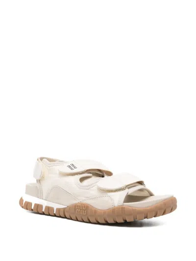 Miu Miu Touch-strap Sandals In Multi