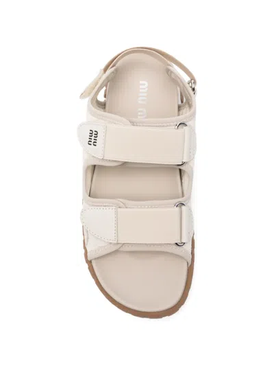 Miu Miu Touch-strap Sandals In Multi