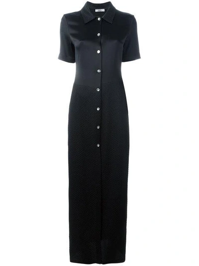 Shop Area Shortsleeved Maxi Shirt Dress - Black