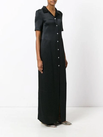 Shop Area Shortsleeved Maxi Shirt Dress - Black