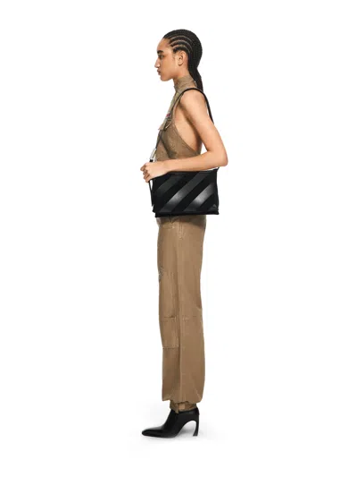 Off-white Sandbag 404 Diagonal Bag In Black
