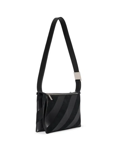 Off-white Sandbag 404 Diagonal Bag In Black
