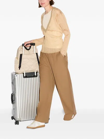 Mz Wallace Madison Quilted Backpack In Neutral