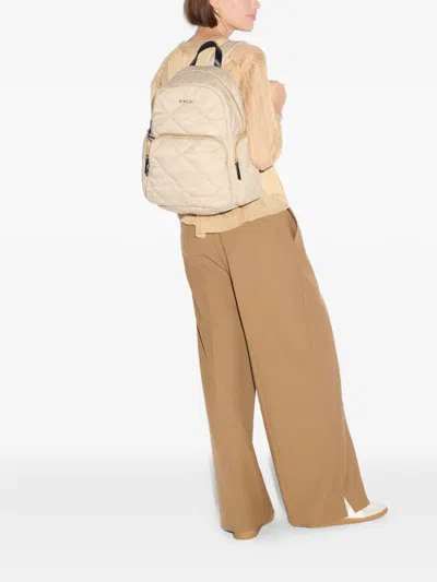 Mz Wallace Madison Quilted Backpack In Neutral