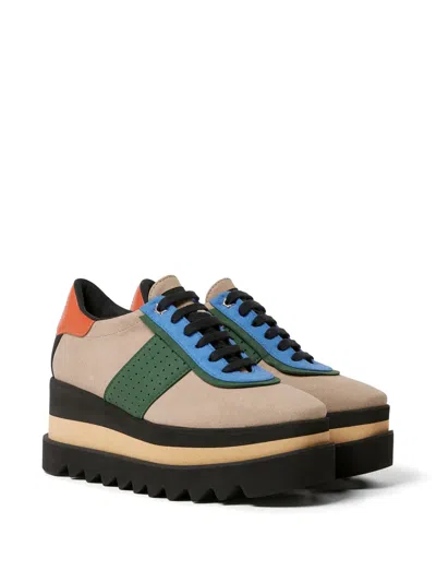 Stella Mccartney Elyse Platform Derby Shoes In Multi