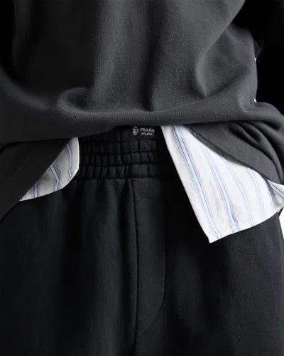 Prada Bermudas Aus Baumwolle In Black