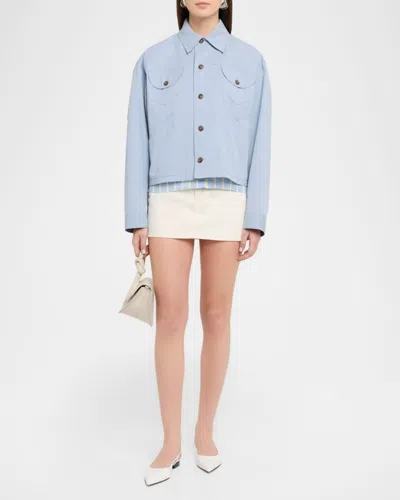 Frame The Utility Jacket In Blue