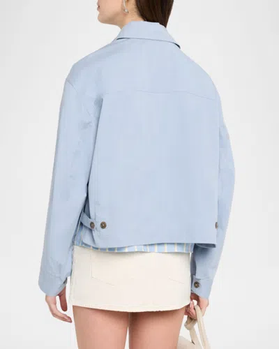 Frame The Utility Jacket In Blue