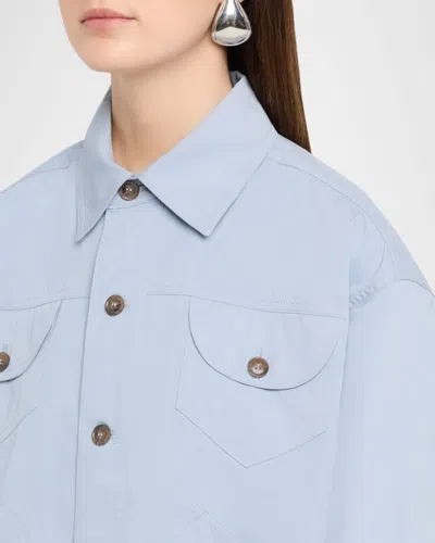 Frame The Utility Jacket In Blue