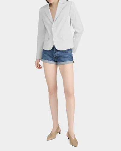 Frame The Stripe Classic Blazer In White