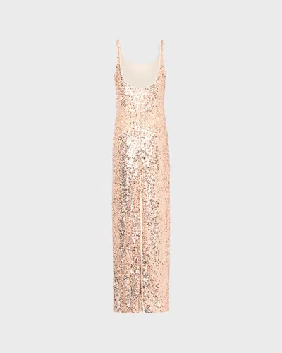 Milly Tatum Sequin Stretch Column Gown In Multi