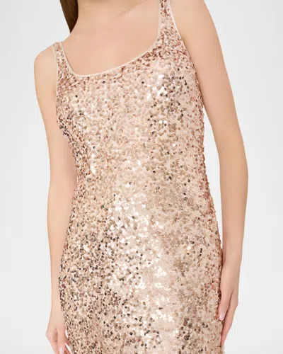 Milly Tatum Sequin Stretch Column Gown In Multi