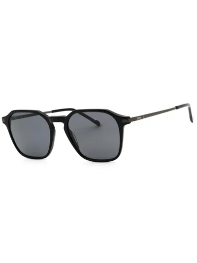 Zeiss Rectangular Men's Luxe Acetate Sunglasses In Black