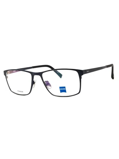Zeiss Premium Titanium Rectangular Eyeglasses For Men In Black