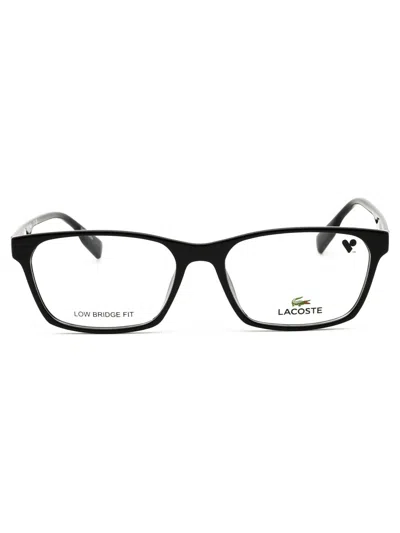 Lacoste Rectangular Mini Eyeglasses For Men In Black