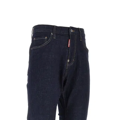 Dsquared2 Straight-leg Cotton Denim Jeans With Logo Detail In Animal Print