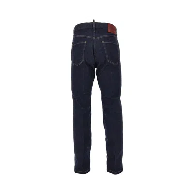 Dsquared2 Straight-leg Cotton Denim Jeans With Logo Detail In Animal Print