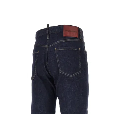 Dsquared2 Straight-leg Cotton Denim Jeans With Logo Detail In Animal Print