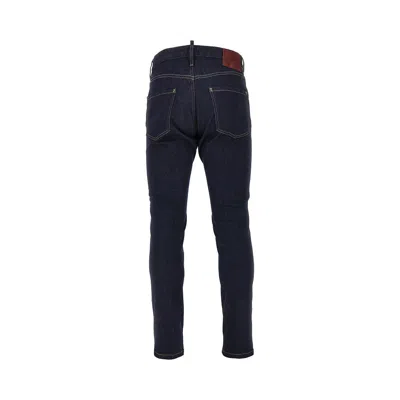 Dsquared2 Cool Guy Logo-patch Jeans In Blue