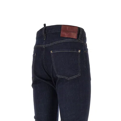 Dsquared2 Cool Guy Logo-patch Jeans In Blue
