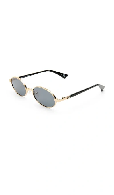 Le Specs 55mm Icicle Oval Sunglasses In Gray