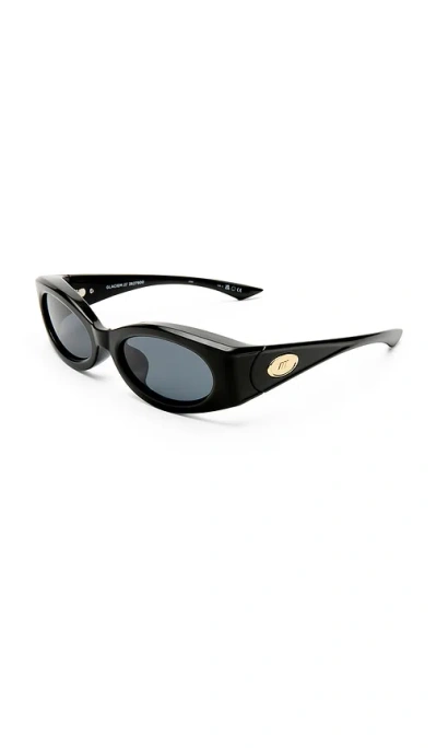 Le Specs Mermaiden 52mm Rectangular Sunglasses In Black
