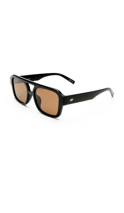 Le Specs Womens Black Subzero Square-frame Sunglasses