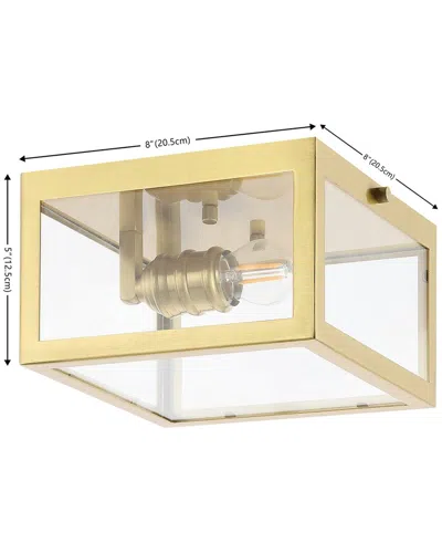 Jonathan Y Eleanor Flush Mount In Gold