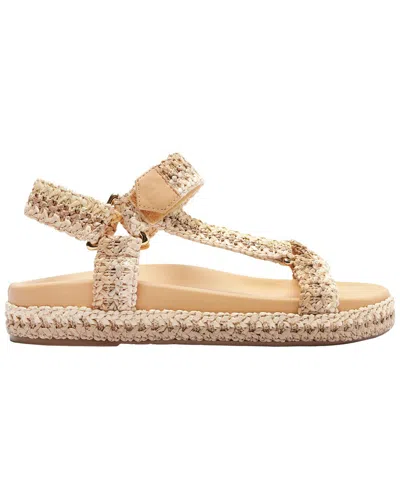 Arezzo Mya Raffia Sandal In Brown