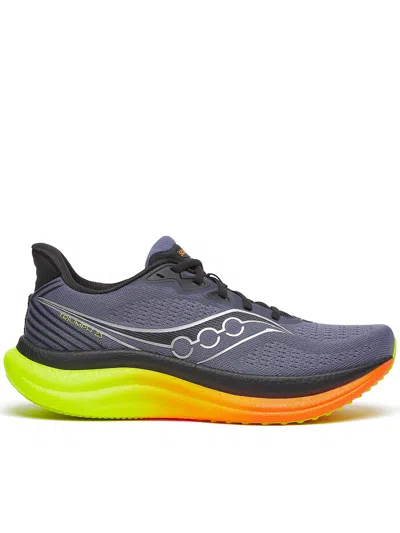 Saucony Dynamic Gradient Running Sneakers With Breathable Mesh Upper In Multi