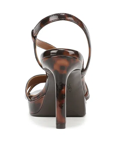 Naturalizer Wide Width Abby Platform Sandal In Brown