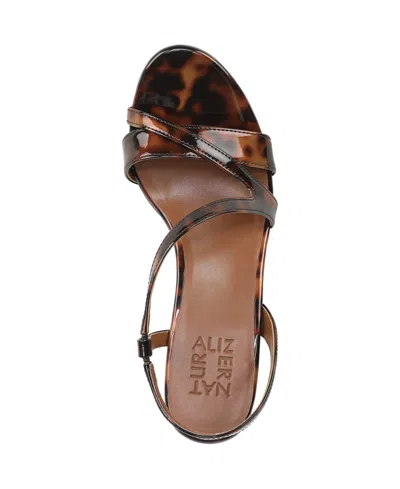Naturalizer Wide Width Abby Platform Sandal In Brown