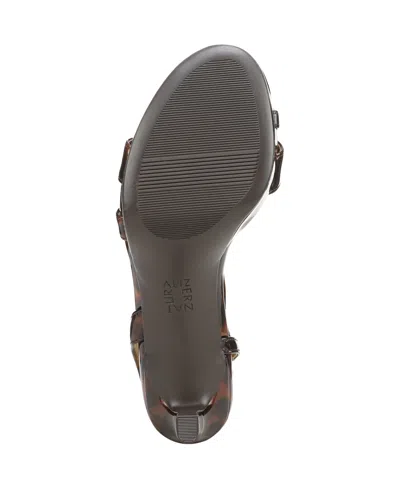 Naturalizer Wide Width Abby Platform Sandal In Brown