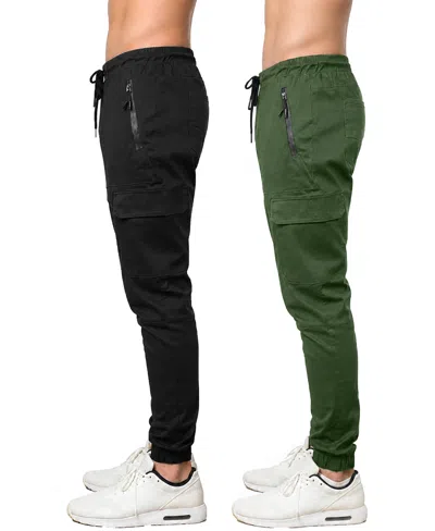 Blu Rock Men's Slim-fit Cargo Jogger Pants, 2-pack In Multi