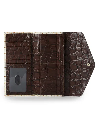 Brahmin Veronica Rambla Textured Envelope Wallet In Neutral