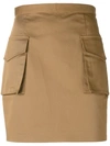 Dsquared2 Military Mini Skirt In Beige