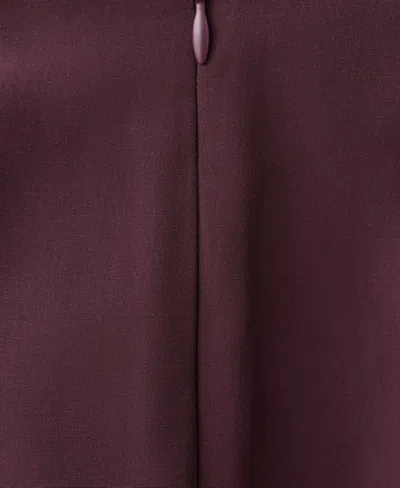 Mango Flared Midi-skirt In Burgundy