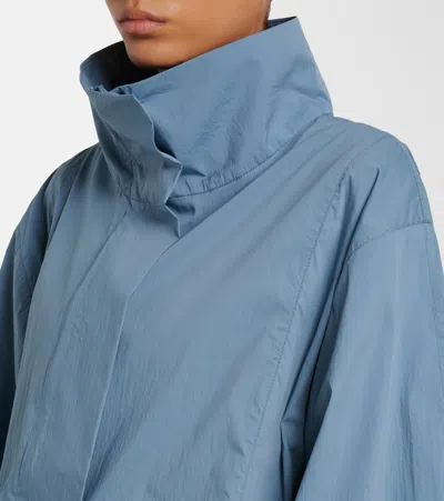 Norba Shell Cotton-blend Jacket In Blue