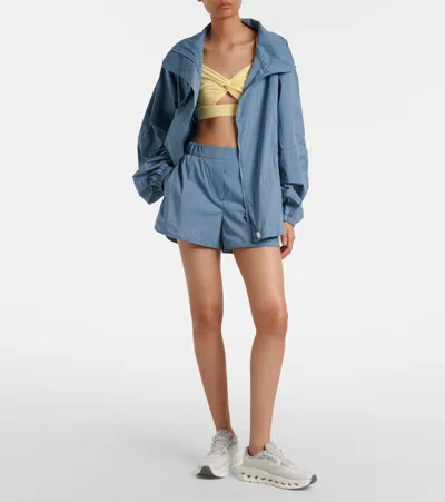 Norba Shell Cotton-blend Jacket In Blue