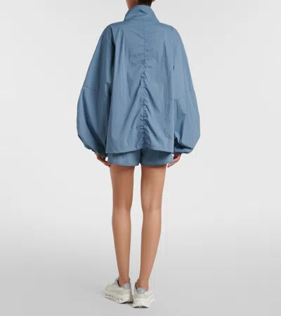 Norba Shell Cotton-blend Jacket In Blue